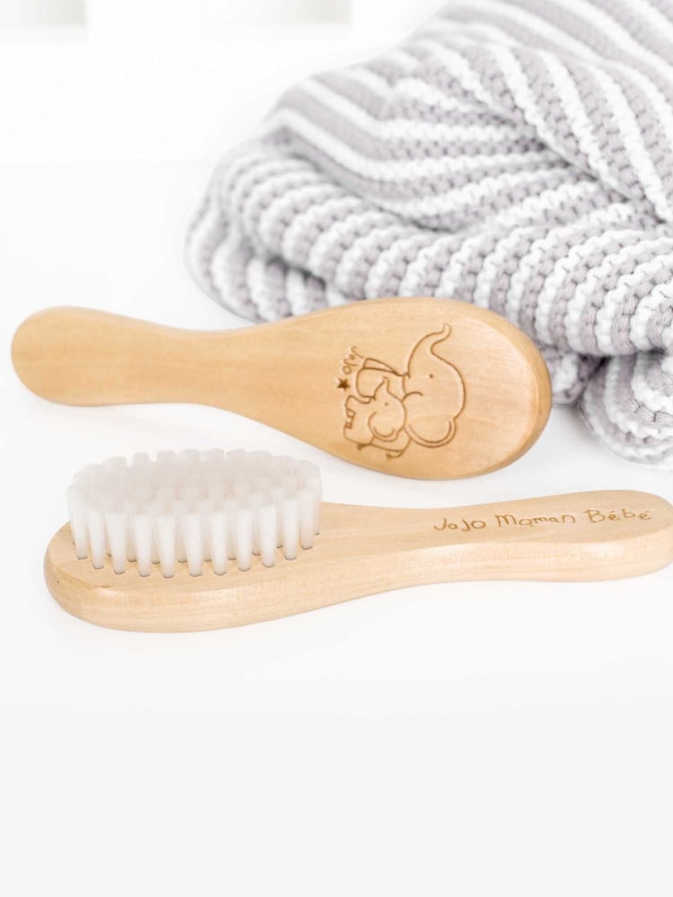 JoJo Maman Bébé White Baby Hairbrush - Image 5 of 5
