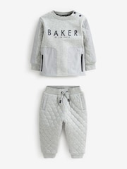 Baker by Ted Baker (0-6yrs) Quilted Sweater and Jogger Set - Image 1 of 10