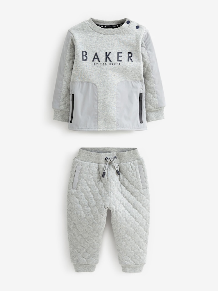 Baker by Ted Baker (0-6yrs) Quilted Sweater and Jogger Set - Image 1 of 10