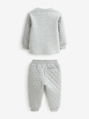 Baker by Ted Baker (0-6yrs) Quilted Sweater and Jogger Set - Image 2 of 10