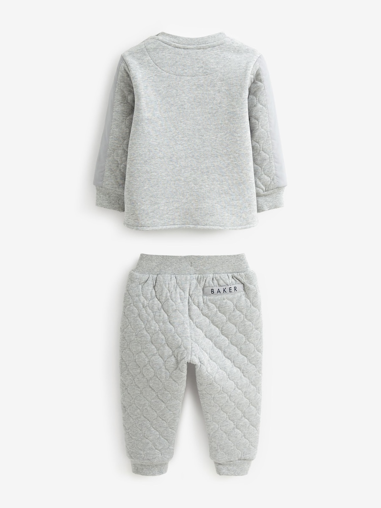 Baker by Ted Baker (0-6yrs) Quilted Sweater and Jogger Set - Image 2 of 10