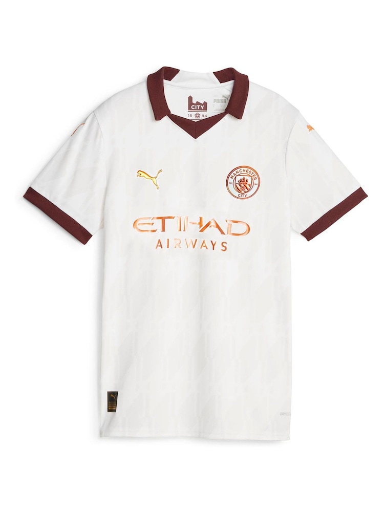 Puma White Manchester City Away Replica 23/24 Womens Football Shirt - Image 6 of 7
