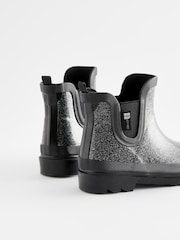 Black Glitter Chelsea Wellies - Image 3 of 5