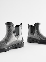 Black Glitter Chelsea Wellies - Image 4 of 5