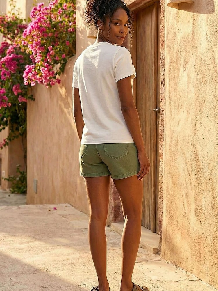 Roman White Floral Applique T-Shirt - Image 2 of 4