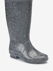 Silver Glitter Wellies - Image 2 of 4