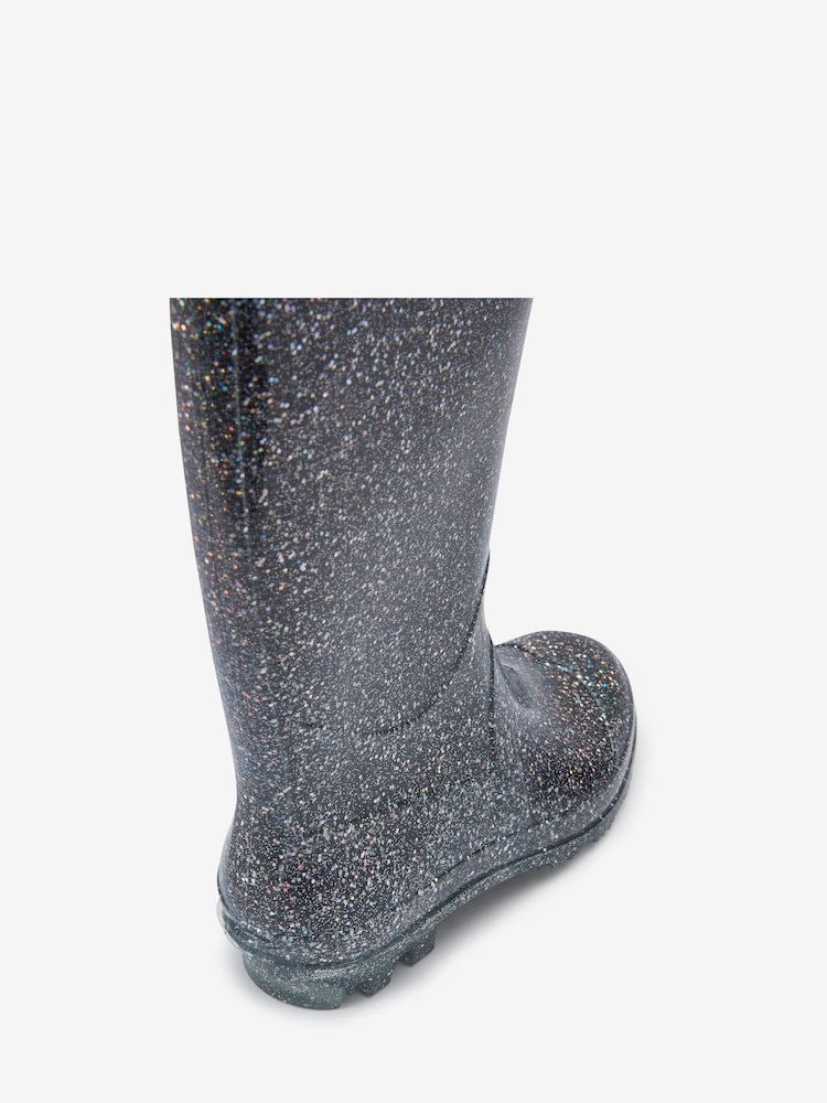 Silver Glitter Wellies - Image 4 of 4