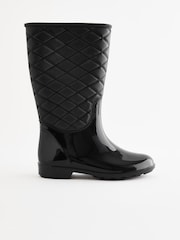 Black Quilted Wellies - Image 2 of 5