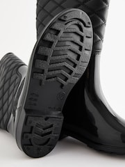 Black Quilted Wellies - Image 3 of 5