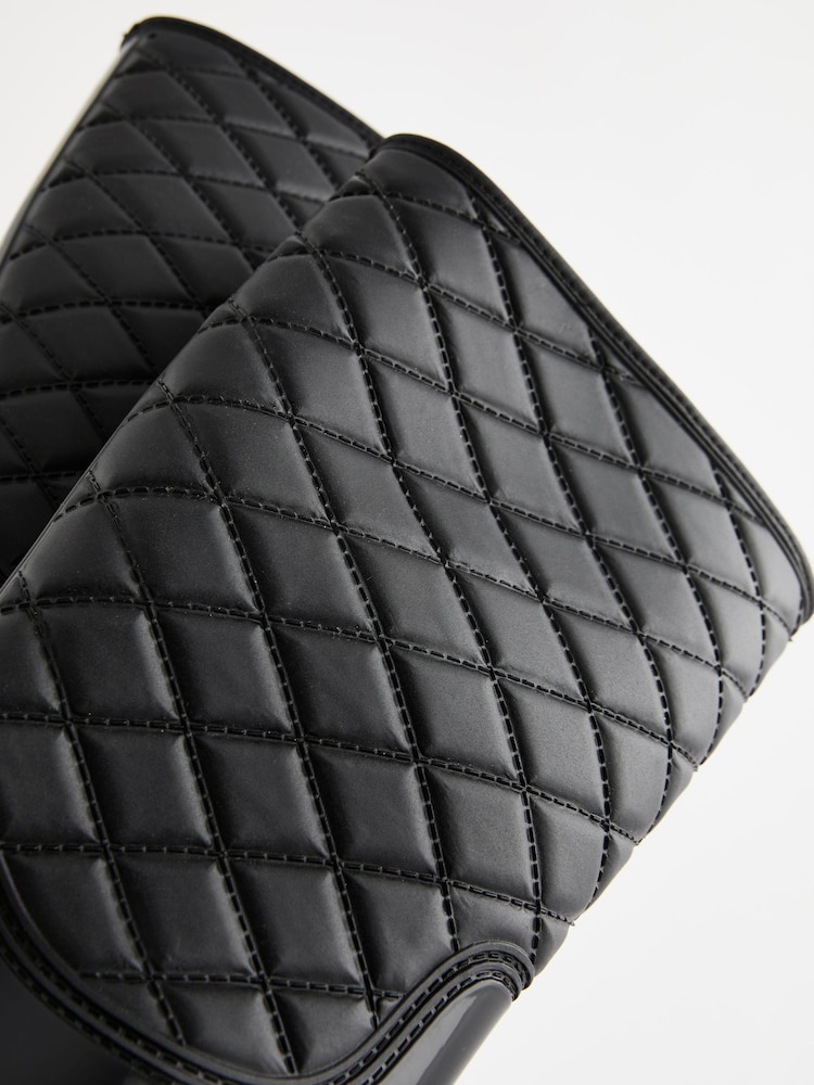 Black Quilted Wellies - Image 5 of 5