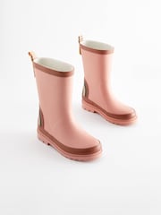 Pastel Pink Rainbow Back Buckle Wellies - Image 1 of 5