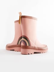 Pastel Pink Rainbow Back Buckle Wellies - Image 5 of 5