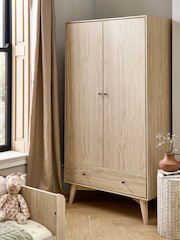 Mamas & Papas Natural Olive Green Coxley Wardrobe - Image 1 of 8