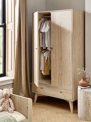 Mamas & Papas Natural Olive Green Coxley Wardrobe - Image 3 of 8