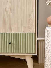 Mamas & Papas Natural Olive Green Coxley Wardrobe - Image 4 of 8