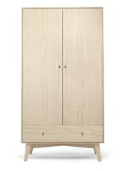 Mamas & Papas Natural Olive Green Coxley Wardrobe - Image 6 of 8