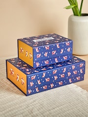 JoJo Maman Bébé Navy Fox Small Gift Box - Image 2 of 3