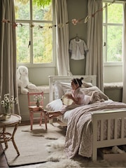 Edredão floral reversível The White Company 100% algodão - Imagem 2 de 4