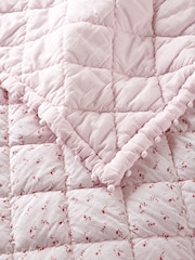 Edredão floral reversível The White Company 100% algodão - Imagem 4 de 4