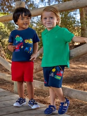 JoJo Maman Bébé Red Twill Chino Shorts - Image 2 of 4
