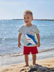 JoJo Maman Bébé Red Twill Chino Shorts - Image 3 of 4