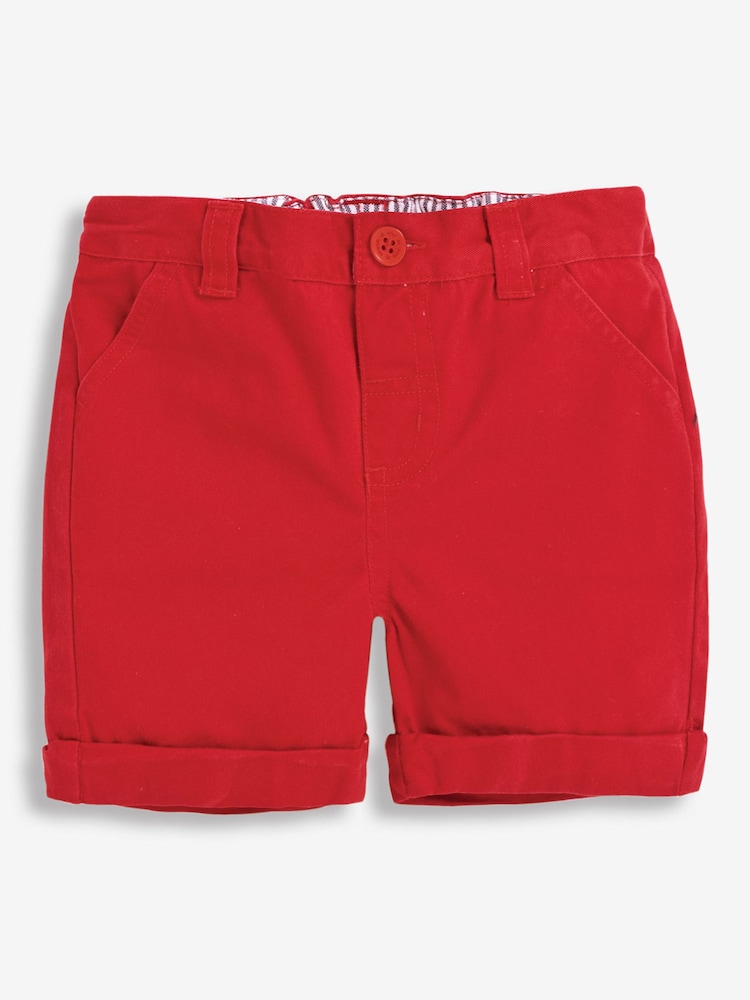 JoJo Maman Bébé Red Twill Chino Shorts - Image 4 of 4