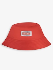 JoJo Maman Bébé Red Twill Bucket Sun Hat - Image 1 of 2