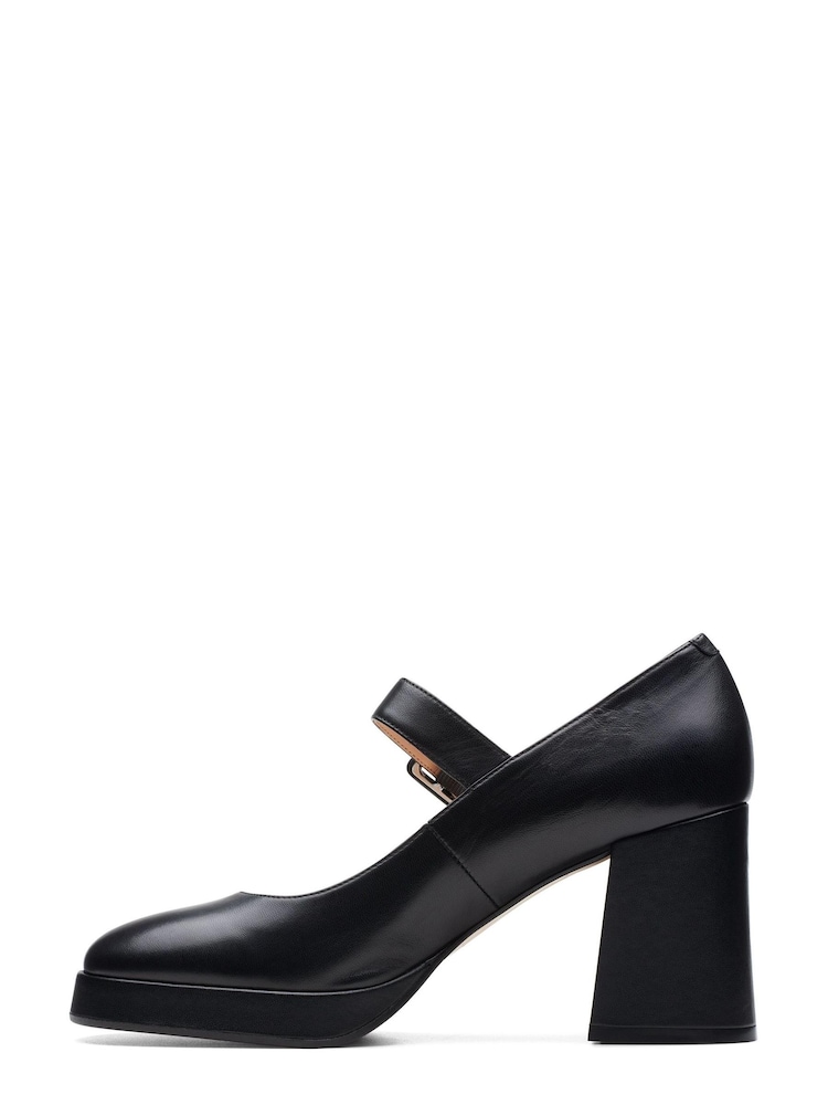Clarks Black Leather Patema Strap Shoes - Image 2 of 7 Clarks Black Leather Patema Strap Shoes - Image 2 of 7