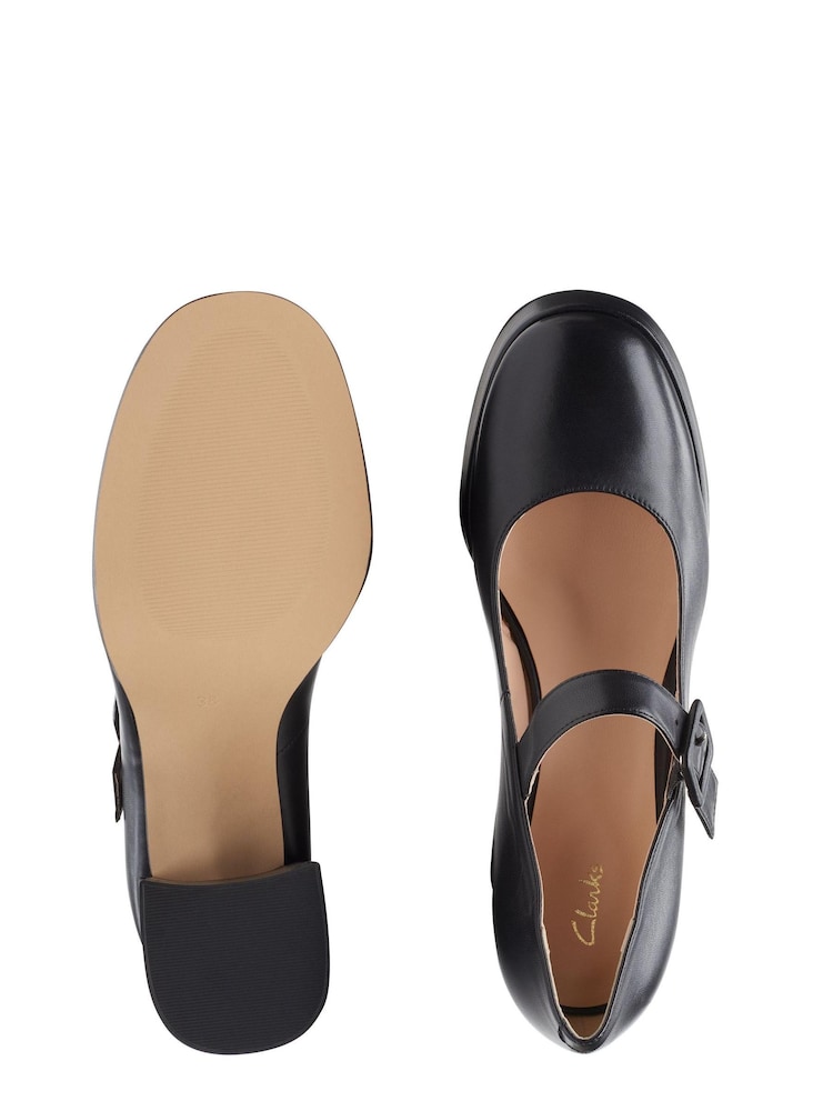Clarks Black Leather Patema Strap Shoes - Image 7 of 7 Clarks Black Leather Patema Strap Shoes - Image 7 of 7