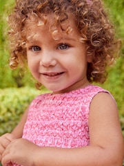 JoJo Maman Bébé Pink Bud Floral Smocked Dress - Image 2 of 6