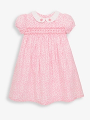 JoJo Maman Bébé Pink 100% Cotton Dress - Image 2 of 4