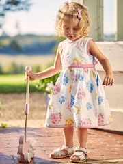 JoJo Maman Bébé White Hydrangea Party Dress - Image 1 of 6