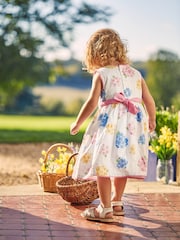 JoJo Maman Bébé White Hydrangea Party Dress - Image 2 of 6
