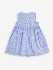 JoJo Maman Bébé Blue Bud Floral Smocked Dress - Image 5 of 6
