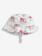 JoJo Maman Bébé Rose Floral Girls' Print Pretty Sun Hat - Image 1 of 1