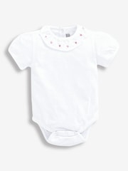 Белый c сердечком - JoJo Maman Bébé Bodysuit - Изображение 1 из 1