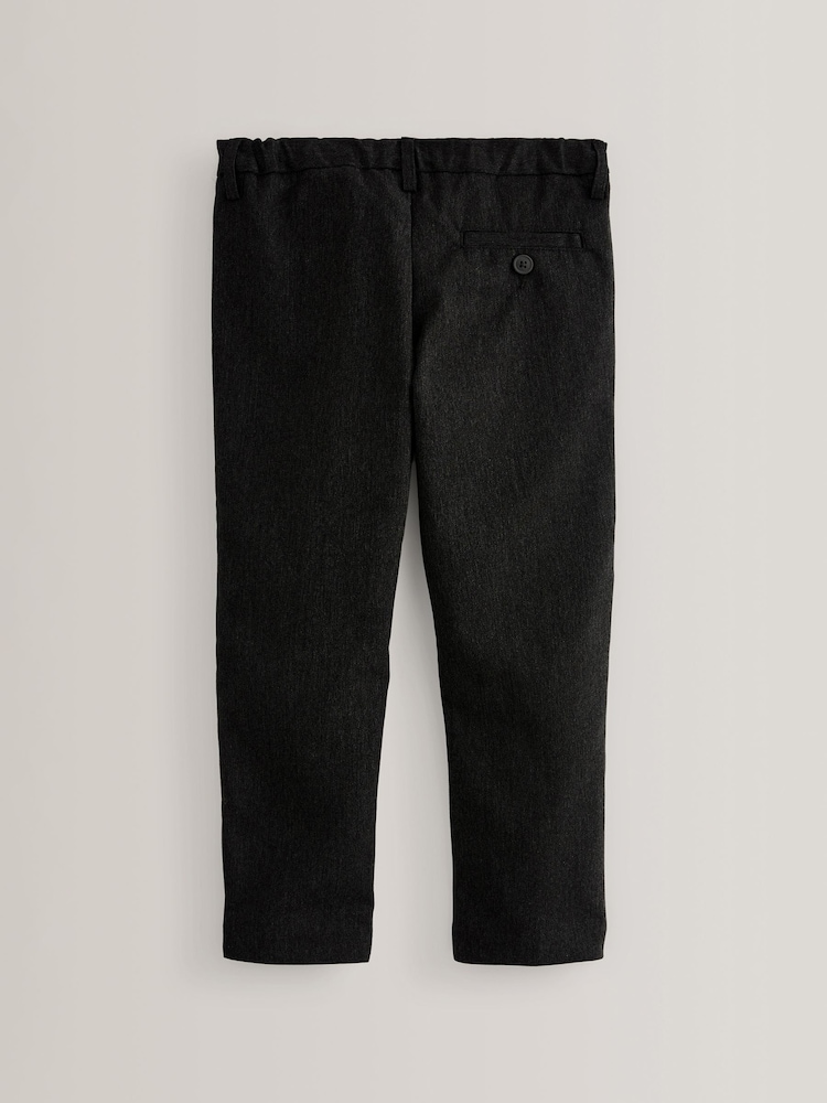 Black School Formal Stretch Pull-On Waist Skinny Trousers (3-17yrs) - Image 2 of 4