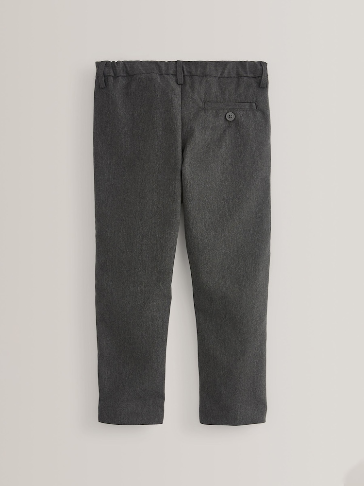 Gris - Pantalones pitillo elásticos de vestir para el colegio  (3 - 17 años) - Imagen 2 de 4