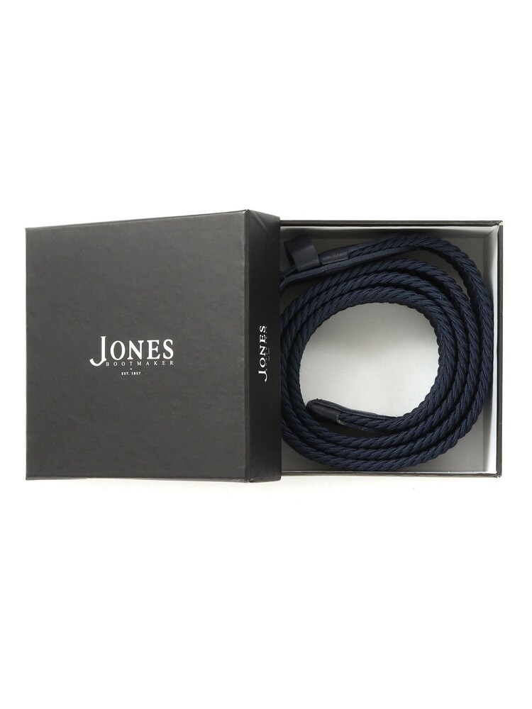 Jones Bootmaker Mens Blue Upton Park Braided Belt - Image 3 of 3