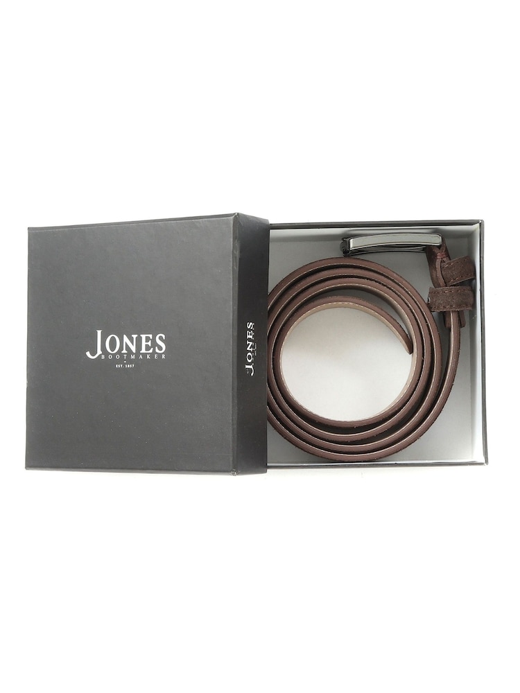Jones Bootmaker Mens Upney Suede Leather Belt - Image 3 of 3