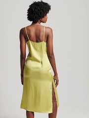 Superdry Green Studios Satin Cami Midi Dress - Image 2 of 7