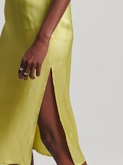 Superdry Green Studios Satin Cami Midi Dress - Image 5 of 7