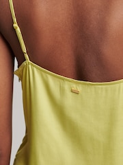 Superdry Green Studios Satin Cami Midi Dress - Image 6 of 7