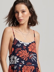 Superdry Blue Vintage Mini Beach Cami Dress - Image 4 of 6