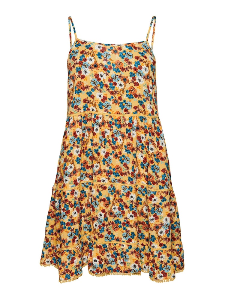 Superdry Yellow Vintage Mini Beach Cami Dress - Image 6 of 6