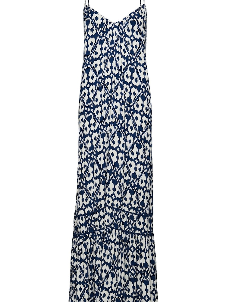 Pfeil/Ikat/Blau - Superdry Vintage Langes Strand-Trägerkleid - Bild 6 von 6