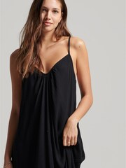 Schwarz - Superdry Vintage Langes Strand-Trägerkleid - Bild 3 von 7