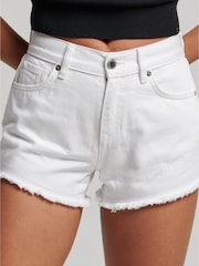 Superdry Optic Studios Denim-Shorts mit hohem Bund - Bild 2 von 6