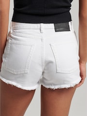 Superdry Optic Studios Denim-Shorts mit hohem Bund - Bild 3 von 6