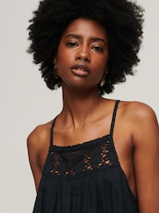 Темно-синий Eclipse - топ на бретелях с халтером Superdry Vintage - Изображение 4 из 6